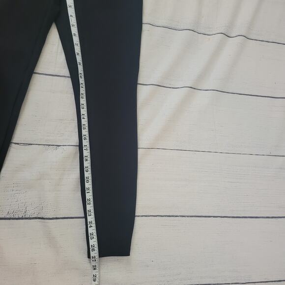 Spanx Size M Tall Black Ponte Knit Pull-On High Rise Shaping Leggings Minimalist - Picture 4 of 9